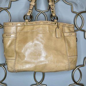 Coach Tan Leather Shoulder Bag